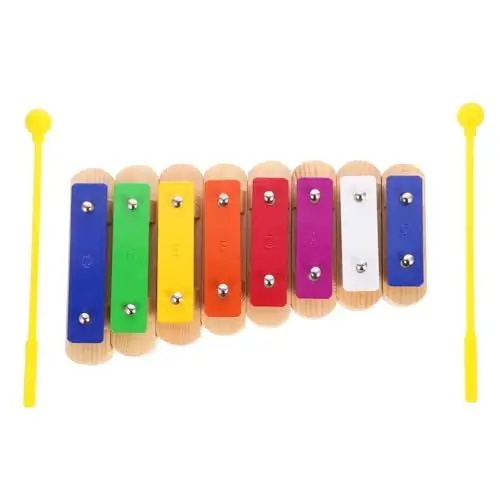 Produktbild: ifundom 1 Set Kinder Aluminium Klavier Musikinstrumente Xylophon Für Babys Glockenspiel Instrument Kinder Xylophon Kinderinstrumente Xylophon Für Kinder Xylophon Für Babys Holz