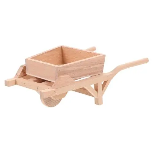 Produktbild: ifundom 1 Stück Kleiner Bauernhof Werkzeugmodell Kinder Gartenzwerge Puppenhauswagen Puppenhaus Schubkarren Sukkulententöpfe Spielzeug Für Draußen Puppenhauszubehör Feengartendekor