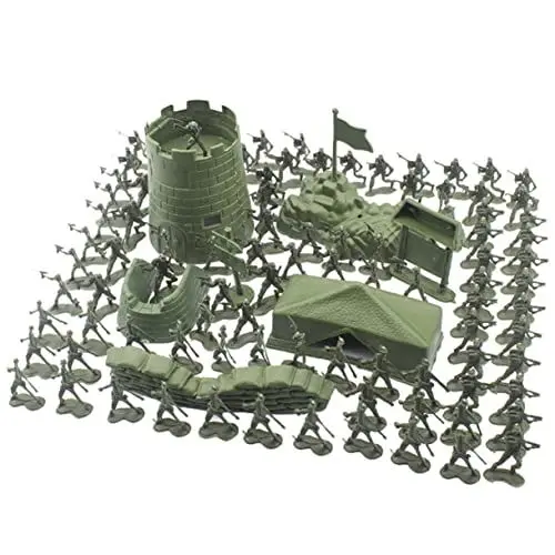 Produktbild: ifundom 200St Sandtisch-Modell Spielzeug für Kinder kinderspielzeug Fantasiespielzeug kinderknallzeug Spielzeugsoldat-Spielset Soldatenfiguren Sodier-Modell militärisches Mini-Modell rot