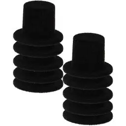 Produktbild: ifundom 20 Stück Mini-Zylinder Schwarze Kunststoff-Zylinder 3 8 Cm Miniatur-Zylinder Cupcake-Topper Weinflaschen-Abdeckung Dekoration Basteln Weihnachten Schneemann-Hüte Partygeschenke