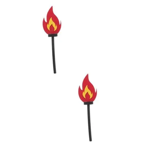 Produktbild: ifundom 2stücke DIY Fackel Requisiten Für Kreatives Und Sicheres Spielzeug Für Schul Und Sportveranstaltungen Leicht Und Tragbar Für Outdoor-aktivitäten Sorgt Für Spaß Und