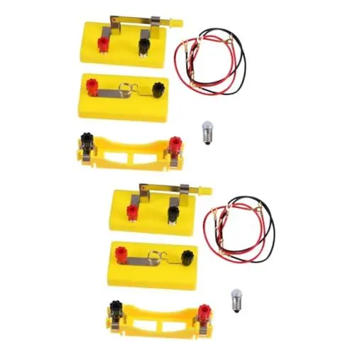 Produktbild: ifundom 2-teiliges Basis-Schaltkreis-lernset Schaltkreis-experimentierset Physik-experimentierset Schaltkreisset Zum Lernen Tragbarer Schaltkreisbausatz