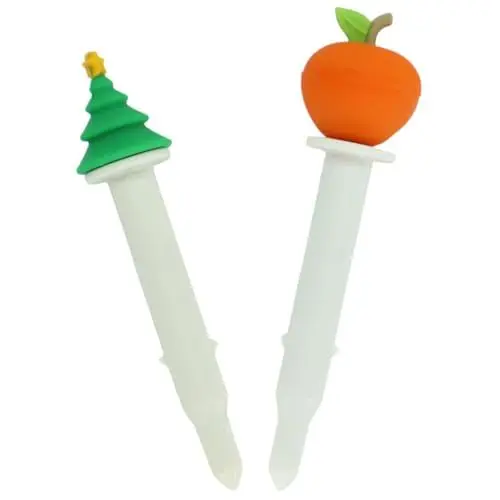 Produktbild: ifundom 2 Stück Pop-Up-Geflügelthermometer Weihnachts-Truthahn-Timer Brathähnchen-Einweg-Temperaturmesser Fleisch Genau Kochen Herausspringende Gadgets Für Hühnerfleisch Rindfleisch