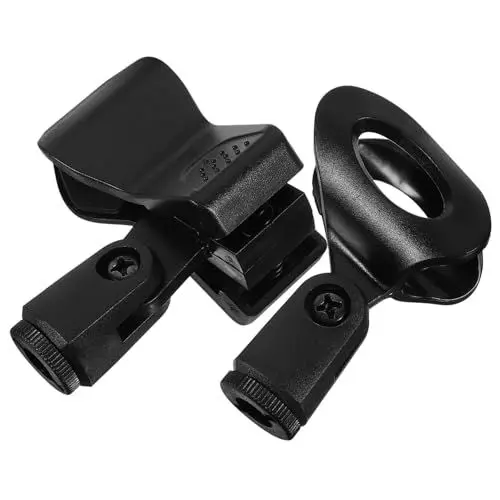 Produktbild: ifundom Universal-mikrofon-clip- 2 Stück Mikrofonklemme Mikrofonhalter Für Ständer Loch-clip Für Notenblätter Dokumente Einfach Zu Installieren