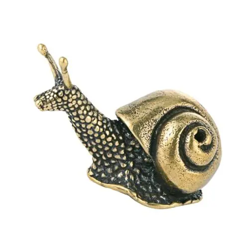 Produktbild: ifundom 2st Schneckenschmuck Aus Reinem Kupfer Kleine Tierspielzeuge Desktop-schneckenverzierung Figur Tierskulptur Aus Harz Rustikale Kunstobjekte Schnecke Büro Miniatur Schreibtisch