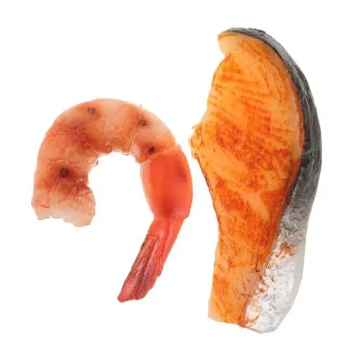 Produktbild: ifundom Leichte Gefälschte BBQ Fischfilets Simulierte Lebensmittel Für Store Display Requisiten