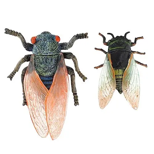 Produktbild: ifundom 2st Wilde Insektenspielzeuge Insektenzähler Zikadenspielzeug Zikade Skulptur Simulierte Zikaden Unfug-insektenmodell Zikade-Ornament Kinderspielzeug Künstliche Zikade Plastik