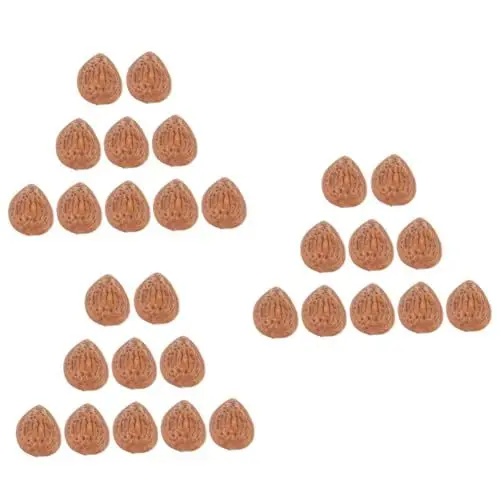 Produktbild: ifundom 30 STK Simuliertes Trockenfruchtmodell spaß mandeln analog weihnachte fot Modelle deko Food-Modell falsche Nuss Trockenfrüchte schmücken gefälschtes Essen Requisiten Mutter Plastik