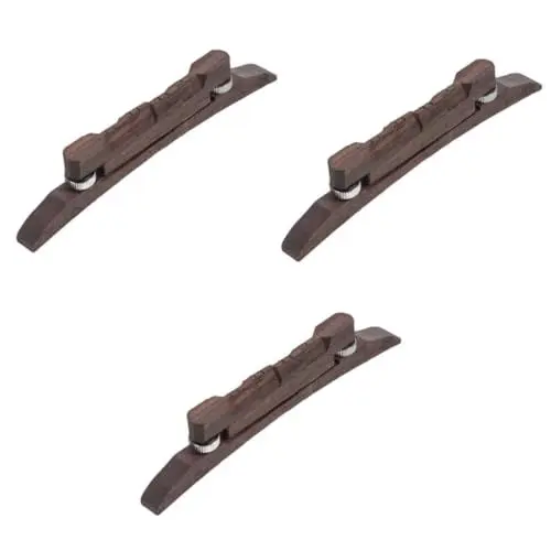 Produktbild: ifundom 3St Mandolinenhof Mandolin Brücke Mandolin Zubehör Austausch der Mandolinenbrücke Bridge für Jazzgitarre austauschbare Brücke einstellbare Brücke Musikinstrument