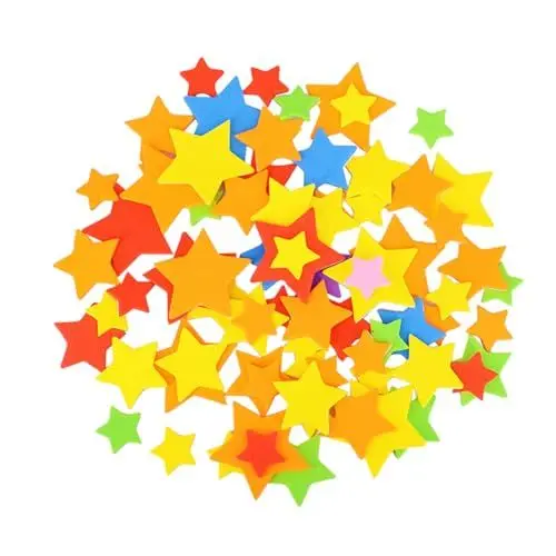 Produktbild: ifundom 3 Bunte Aufkleber Glitzernde Schaumstoffaufkleber Selbstklebende Aufkleber Scrapbook-Aufkleber Aufkleber Für Kleinkinder Grußkartenaufkleber Schwammaufkleber Für Kinder Funkeln