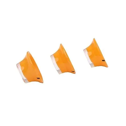 Produktbild: ifundom 3er-pack Gelbe Gitarren-lautstärkeknöpfe Im Vintage-stil Ersatzteile Für E-gitarrenknöpfe