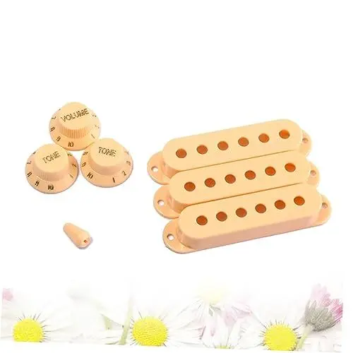 Produktbild: ifundom Gitarren-tonabnehmer Aus Abs-kunststoff – 3er-set (48 Mm 50 Mm 52 Mm) – Single-coil-tonabnehmer – Klangregler – Lautstärkeregler