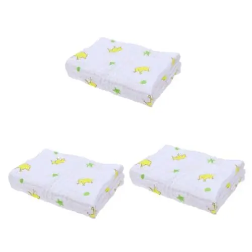 Produktbild: ifundom 3 Stück Babybettlaken Kinderbettlaken Säuglingswaschlappen Für Bad Kinderbett Spannbetttuch Baumwolle Babydecke Bettlaken Für Babys Mädchen Perlglanz