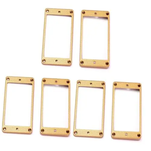 Produktbild: ifundom 3 Stück Paar Tellerring für Gitarre Abdeckungen für Gitarren-Tonabnehmer Humbucker-Ringe aus Bronze akustische Gitarre der Ring gebogener Pickup-Rahmen Pickups Rahmen Ukulele