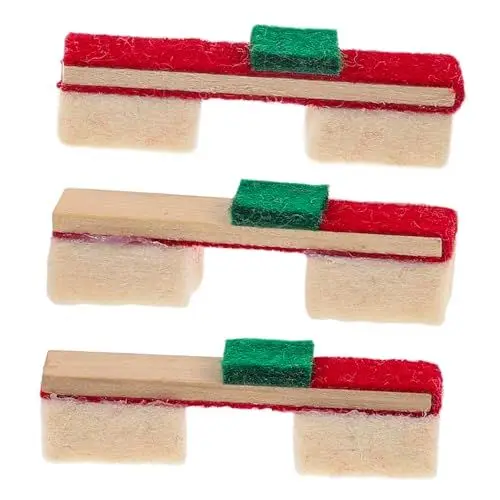 Produktbild: ifundom Dämpferblöcke Für Klavier 3 Stück Klavier-wartungszubehör Wolle Holzmaterial Zufällige Farbe