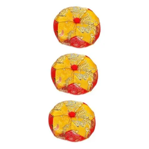 Produktbild: ifundom 3stücke Buddhistische Klangschalenmatte Handgefertigtes Holzpad Für Tibetische Klangschalen Mit Schützender Polsterung Für Meditation Und Yoga Mit