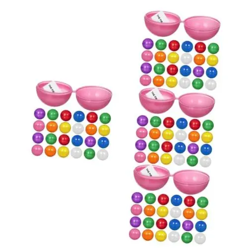 Produktbild: ifundom 4 Sätze 1 Lotteriekugeln Öffenbare Kugeln Preisball-kapseln Hohle Kugeln Hohle Tombolakugeln Bierspielbälle Bingo-käfig-bälle Spielball Kugelornamente Plastik 25 Stück * 4