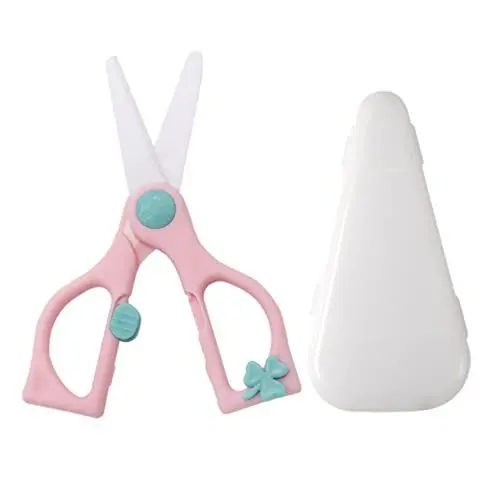 Produktbild: ifundom 4 Sets Babyschere Sichere Lebensmittelschere Heimwerkzeuge Babyschere Lebensmittelschneideschere Kinderschere Beikostschere Kinderschere Rosafarbener Edelstahl