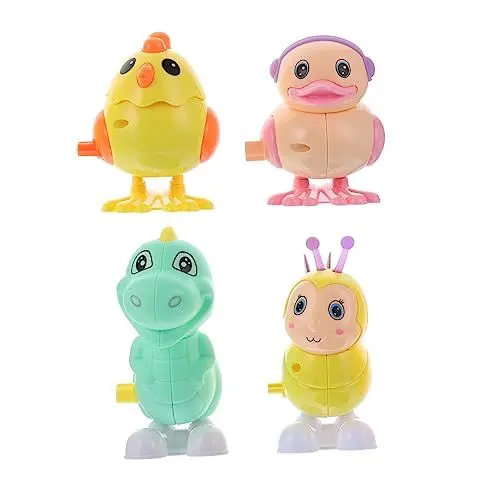 Produktbild: ifundom Lustiges Aufziehspielzeug Mit Tieren Für Jungen Und Mädchen 4 Stück Vogelspielzeug Für Kleinkinder Zufällige Farbe