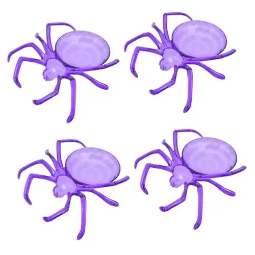 Produktbild: ifundom 4 Stück Halloween-Dekoration halloween dekoration süßigkeiten schale Kuchenblech Halloween-Party-Geschirr Snack-Käse Schmuck Tablett Brot-Display-Teller Trockenobstteller Abs