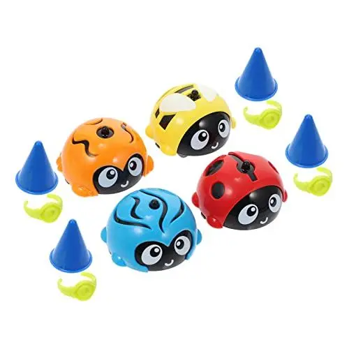 Produktbild: ifundom 4 Stück Kinder-Kreisel, kleine Kreisel für Jungen und Mädchen, Partygeschenke für Kinder, Goodie-Bag-Füller, Klassenzimmer-Preise und Belohnungen