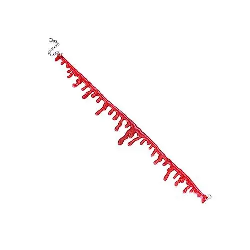 Produktbild: ifundom Gothic Halloween Rote Halskette Handgemachte Make-up Kette Halsband Für Party