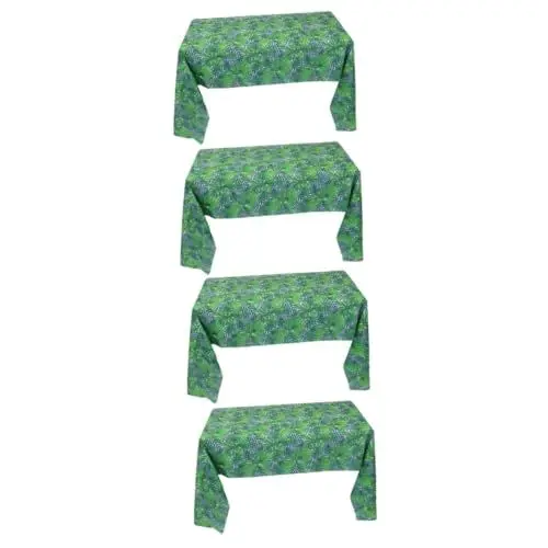 Produktbild: ifundom 4 Stück Tischdecke aus Palmblättern Tischdecken Esszimmertischdekoration Schreibtischdekorationen Ornament Wohnkultur Home-Party-Tischdecke Tee Tischdecke Tier