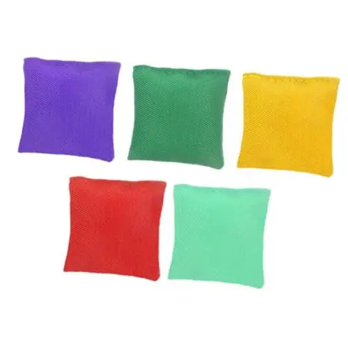 Produktbild: ifundom 5St Sandsack Handwurfspiele Indoor-Wurfspielzeug Mini-Sitzsäcke zum Werfen bunter Sitzsack Spielzeug für Kinder kinderspielzeug Sitzsack Spielzeug werfen Outdoor-Spielzeug Wolle