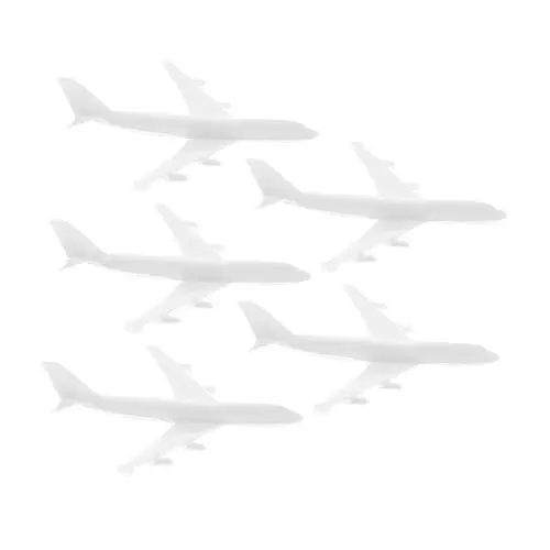 Produktbild: ifundom 5 Stücke Mini Flugzeug Flughafen Anlage Set Kunststoff Handwerk Dekorative Flugzeug Ornament