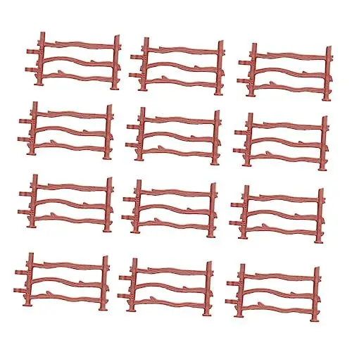 Produktbild: ifundom 60st Künstlicher Zaun Mikro Gartenzaun Diorama-Zaun Kleiner Zaun Miniatur Lattenzaun Miniaturzaun Mikro-landschaftsschmuck Zaun Spielzeug Selber Machen Puppenhaus-Miniatur Plastik