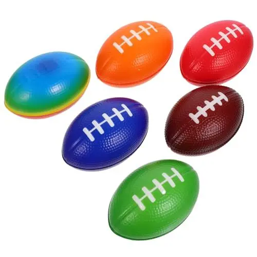 Produktbild: ifundom 6st Miniatur-rugbybälle Handrugbybälle Rugbybälle Aus Leder Stress-rugbybälle Kleine Rugby-fußbälle Sportbälle Kleine Fußbälle Als Spielzeug Winzige Rugbybälle Fußball Geschenk