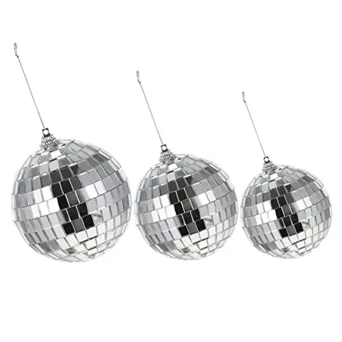 Produktbild: ifundom Verspiegelte Silberne Disco-hängedekorationen 6er-pack Für Partys Hochzeiten Bankette Nachtclubs