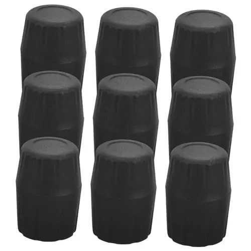 Produktbild: ifundom 9st Standfußkappe Bass Unterlage Akustisch Gitarrenzubehör Gitarrenständer-beinpolster Für Abs Halter Gitarrenversorgung Sitz Fusmatte Standregale Monitorständer Black Gummi