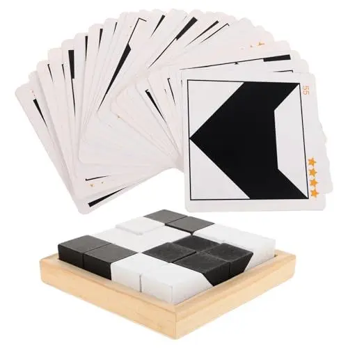 Produktbild: ifundom Block-Puzzle bauklötze familienspiel Kinder lernspielzeug konstruktionsspielzeug puzzlespiel Spielzeug Säuglingsblockaden Puzzle-Bauwürfel kognitives Spielzeug Babyblöcke Holz