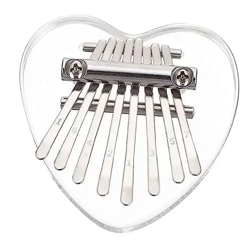 Produktbild: ifundom Mini-kalimba Mit 8 Noten Für Jungen Und Mädchen Musikinstrument Aus Acryl Tragbar Und Sicher Für Kleinkinder Die Musik Lernen