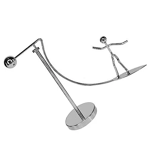 Produktbild: ifundom Balancing Tumbler Spielzeug Eisen Desktop Skating Mann Metall Dekoration Büro Ornament