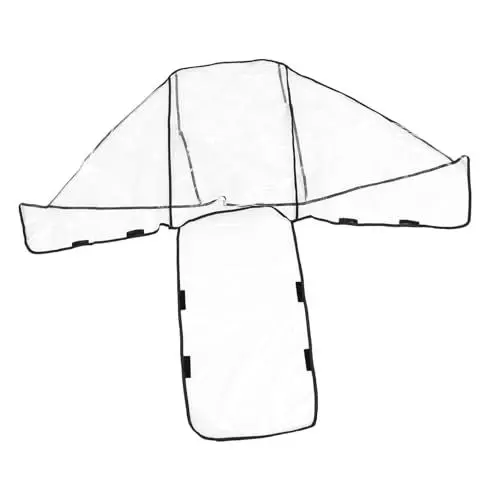Produktbild: ifundom Dreirad Regenschutz Kinderwagen Regenmantel Universal Regenschutz Für Doppelkinderwagen Kinderwagen Zubehör Regenfest Baby Eva Windschutzscheibe