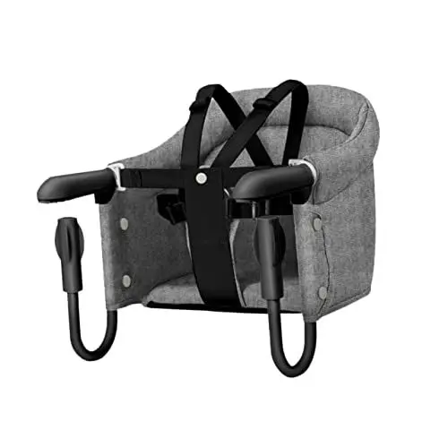 Produktbild: TOYANDONA Baby Hochstuhl Baby-Esstisch Stühle Kinderhochstuhl Tischhochstuhl Kinderhochstuhl Babyfütterungssitze Haken Am Hochstuhl Schneller Tischstuhl Zum Füttern Grauer Esszimmerstuhl