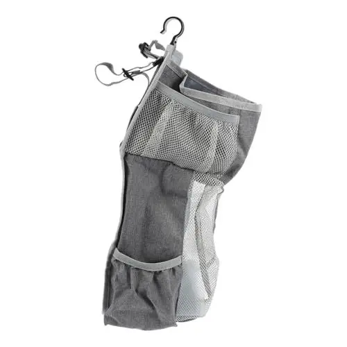 Produktbild: ifundom Fester Griff Hängender Windelhalter Babytasche Geräumiges Fach Kinderbett-Organizer Für Schnellen Zugriff