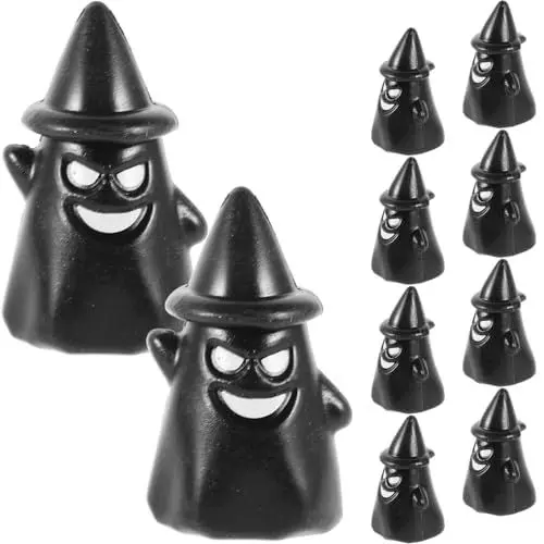 Produktbild: ifundom Halloween-Geisterfigur – Mini-Harz-Geisterstatue Für Party Zuhause Zuhause Büro Auto Dekoration Niedliche Geisterfigur Halloween Dekorativ 50 Stück