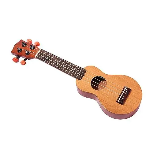 Produktbild: ifundom Instrument Ukulele Mini-Taschengitarre Taschen-Ukulele Starter-Ukulele Mini-Ukulele Rosenholz Party Gitarren hawaiianische Sopran-Ukulele Reise-Ukulele Mahagoni- Furnier reisen