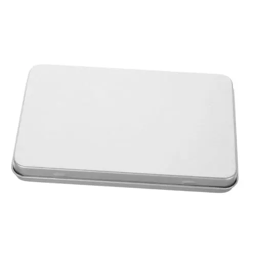 Produktbild: ifundom Karte Zinn Box Trading Card Organizer Baseball Karte Lagerung Trading Card Lagerung Weißblech Lagerung Halter Baseball Karte Boxen Lagerung Kleine Weißblech Können Eisen Silber