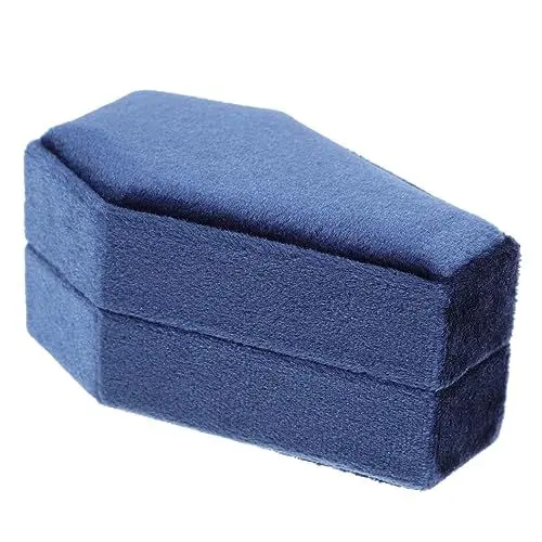 Produktbild: ifundom Funny Coffin Jewelry Box Halloween Schmuckaufbewahrung Für Halsketten Und Ohrringe Kreative Und Tragbare Sargform Aus Hochwertigem Und Lint Leicht Und Wiederverwendbar Perfektes