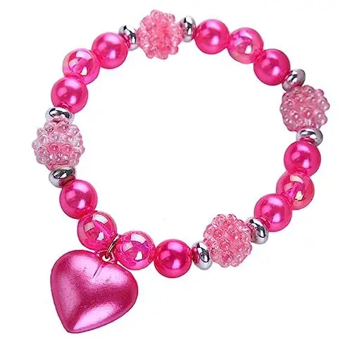 Produktbild: ifundom Kinder Handgelenkbandagen Handschlaufe Armreifen Für Armbänder Armreifen Armbänder Für Damen Perlenarmbänder Perlenarmbänder Rosiges Harz