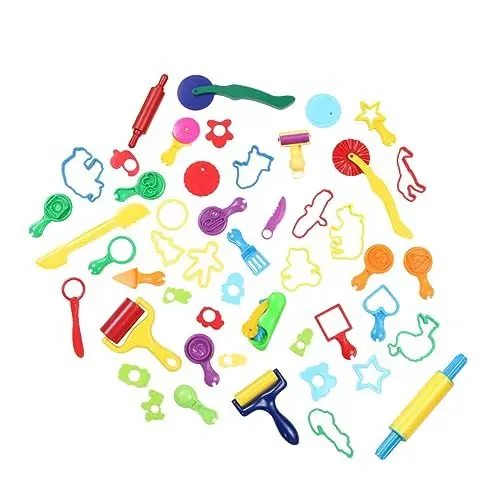 Produktbild: ifundom Kinderwerkzeuge 49 Stk Handguss-kit Tragbar Tierschablonen Spielzeug Aus Ton Tonformen Selber Machen Knetmasse Knete Kind Handbuch Werkzeug Ton Für Kinder