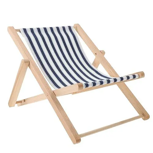 Produktbild: ifundom Klappbarer Strandstuhl Aus Holz Kleiner Klappbarer Strand-Sonnenstuhl Lounge-Liegestuhl Nautische Dekoration Für Zuhause Schreibtisch Gartendekoration