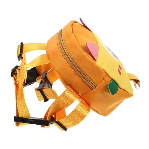 Produktbild: ifundom Kleiner Hundetasche Für Spaziergänge Tragbarer Rucksack Für Hunde Höhenverstellbare Haustier-rückentasche Stylischer Pet Backpack Für Snacks Und Spielzeug Orange