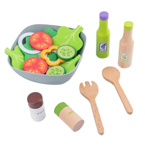 Produktbild: ifundom Küchenhaus Für Mit Kochgeschirr Set Holztoaster Und Zubehör Pädagogisches Rollenspielzeug Für Jungen Und ädchen Fördert Kreativität Und Teamarbeit Ab 3 Jahren