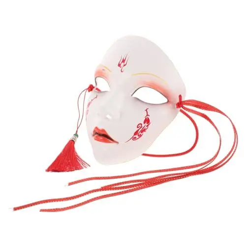 Produktbild: ifundom Verschönern Sie Ihre Party. Chinesische Vollgesichtsmaske Dekorative Damenmaske Für Halloween Cosplay Zubehör Traditionelles