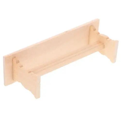 Produktbild: ifundom Miniatur Holzbank Für Puppenhaus Dekoratives Mini-möbelstück Für Kreative DIY-szenen Inspiriert Die Fantasie Aus Sicherem Holz Gefertigt Für Puppenhaus-Dekoration Und